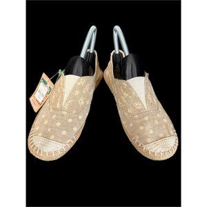 Sanuk Women’s Size 7 Runaround Rosie Jute Polka Dot Loafers Shoes NEW